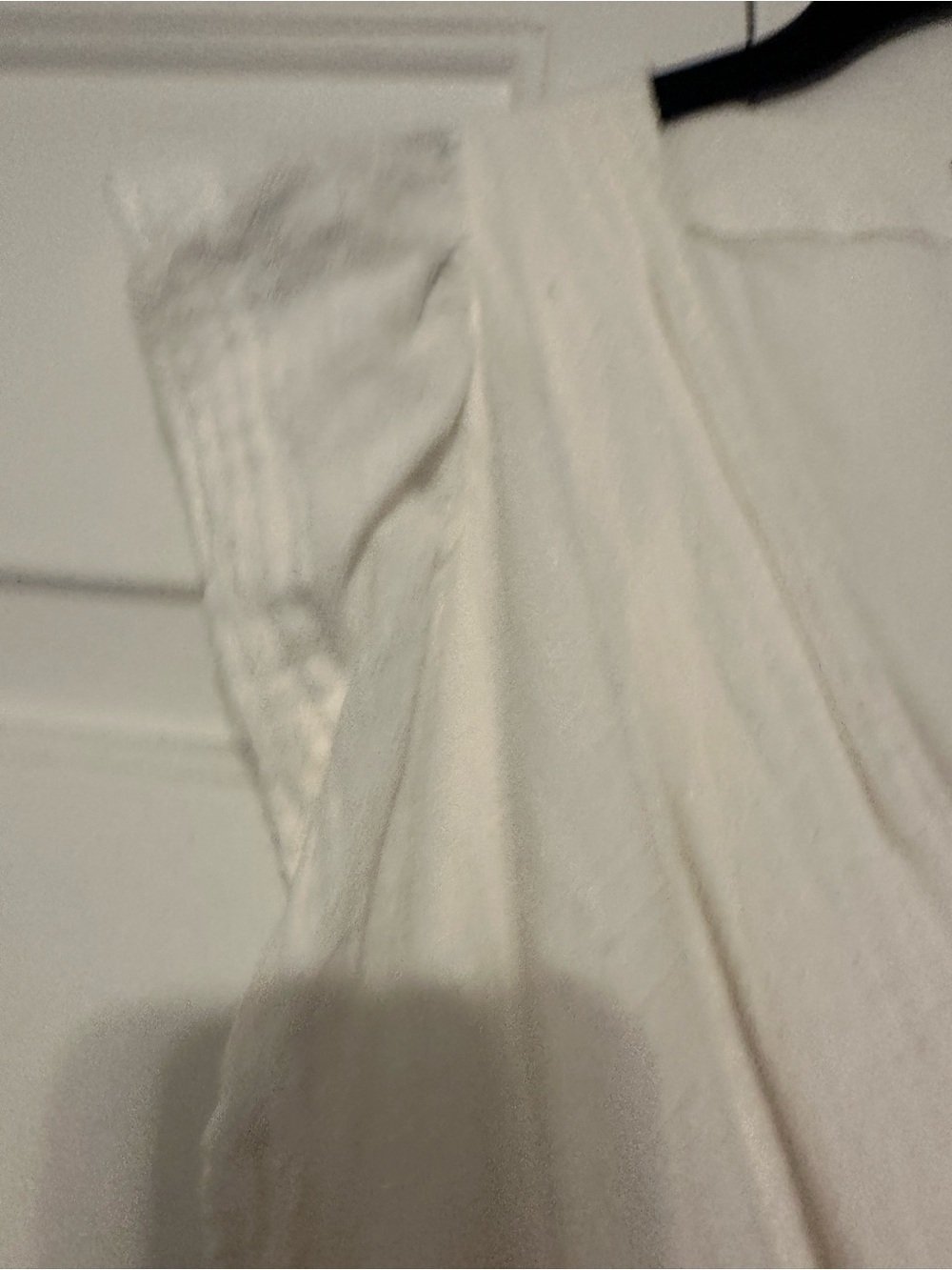 Madewell White Linen Wrap Dress With Cap Sleeves View 2